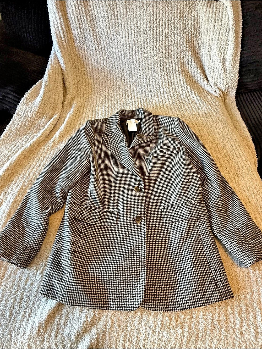 ASTR the Label Pauline Blazer Pauline Houndstooth Blazer Brown & Black Medium